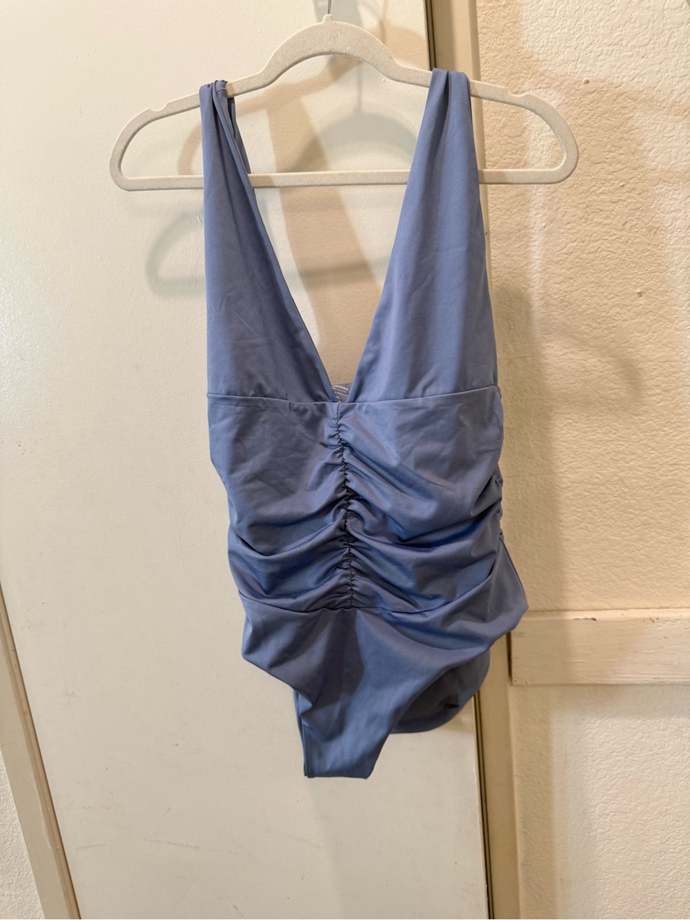Londre Blue Ruched One-Piece Swimsuit XL